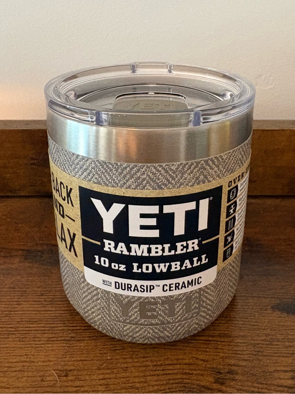 ✨RARE Yeti 10oz Rambler Lowball Mug Cup, Ceramic Lined, Chevron Riverhead Green